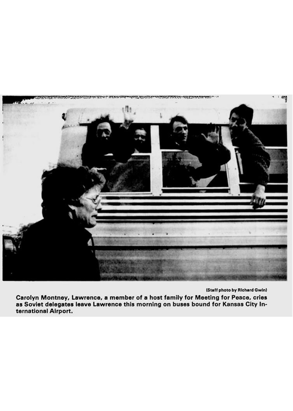 Soviet delegates leave Lawrence
