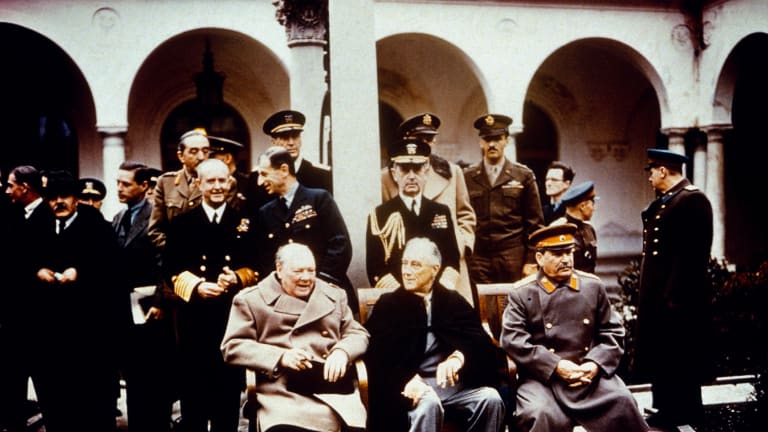 Yalta Summit 1945 with Churchill, Roosevelt and Stalin